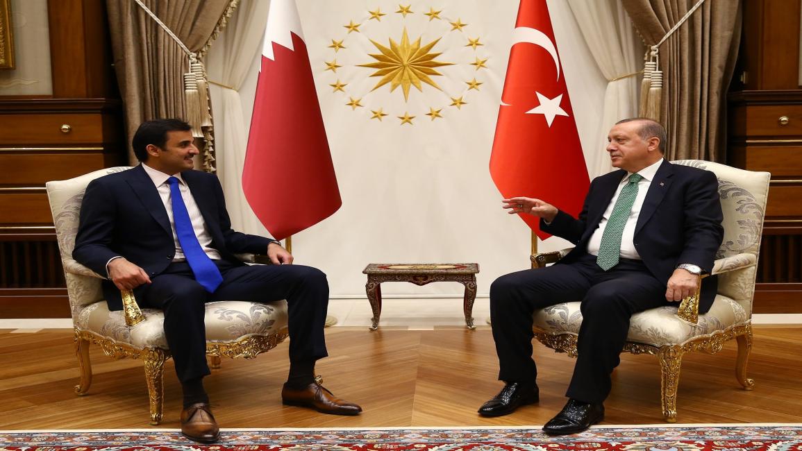 أمير قطر وأردوغان (الأناضول)