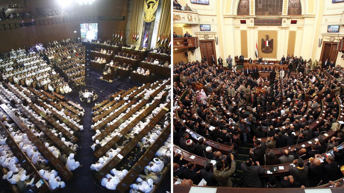 قاعة البرلمان المصري والسوداني