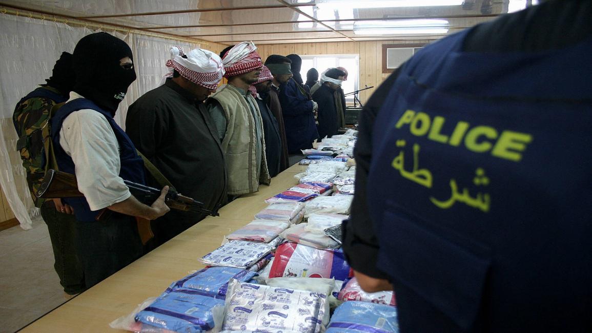 ضبط عصابة توريج للمخدرات في البصرة (عصام السوداني/فرانس برس)