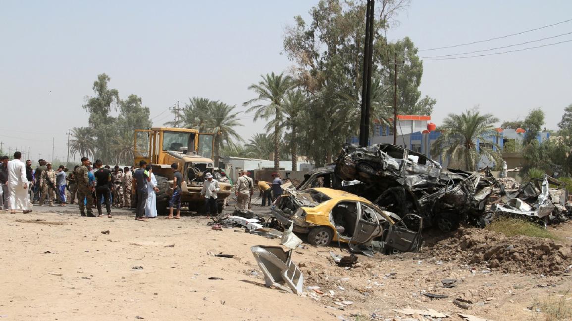 تفجير جنوب بغداد (يونس البياتي/فرانس برس)