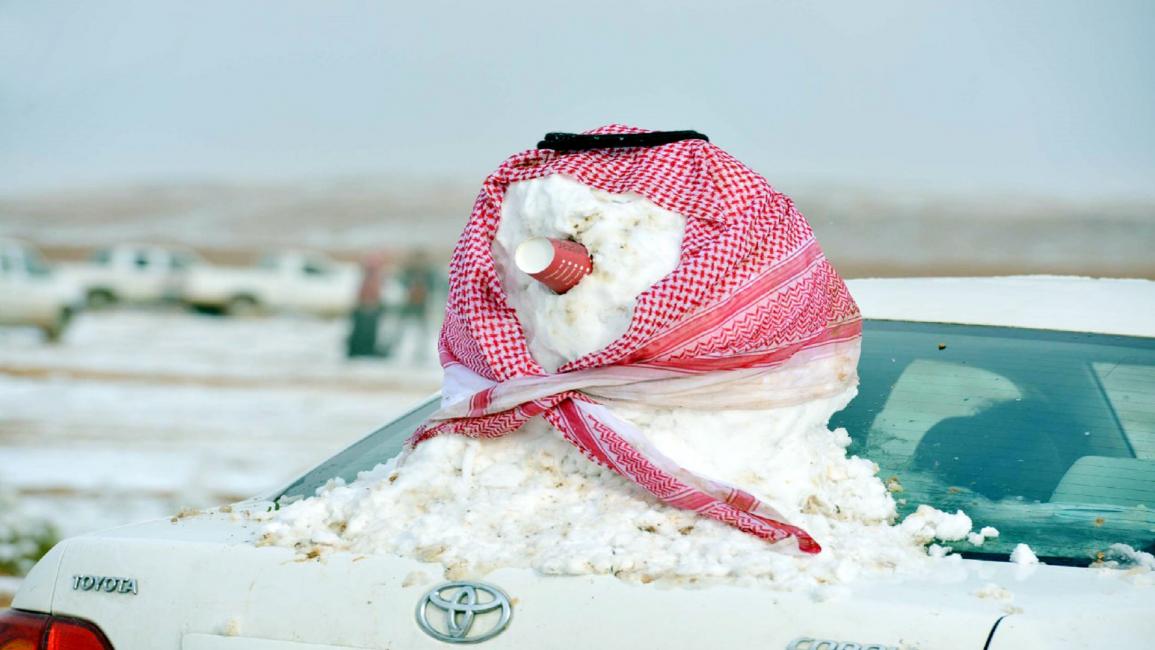 ثلوج على شمال السعودية (العربي الجديد)