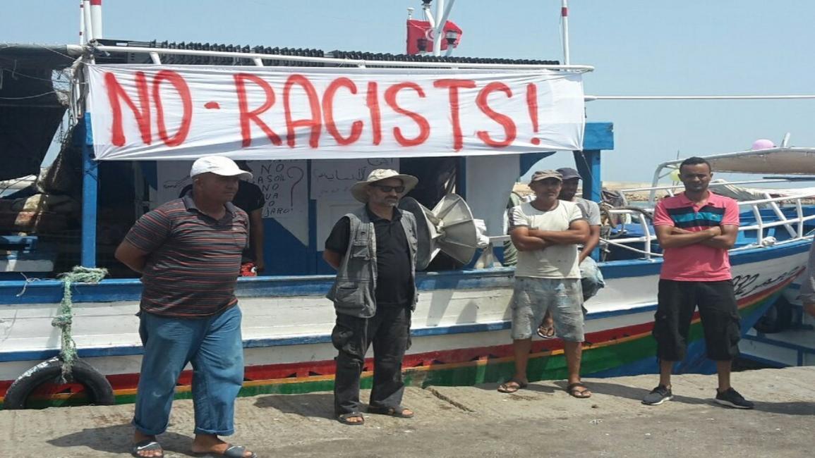 بحارة تونسيون في جرجيس عارضوا رسو السفينة سي ستار(تويتر)