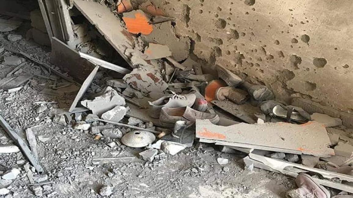 آثار قصف الأحياء السكنية في طرابلس (فيسبوك)