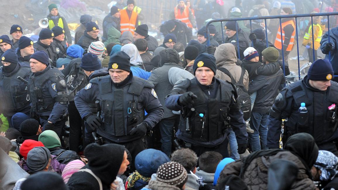 زحام المهاجرين على الحدود الكرواتية 23-10-2015 (فرانس برس)