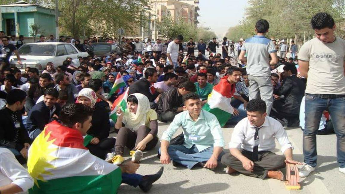 تظاهرات في مدن كردستان العراق (فيسبوك)