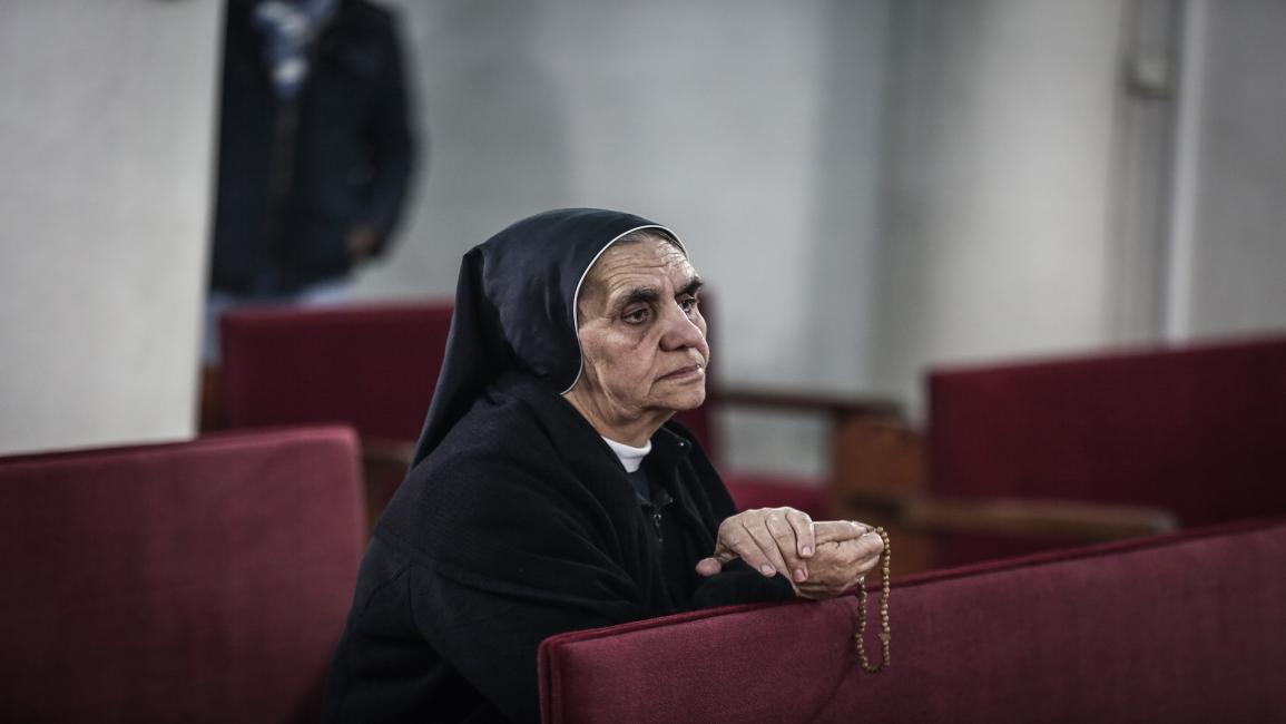 سيدة مسيحية فلسطينية - الأناضول