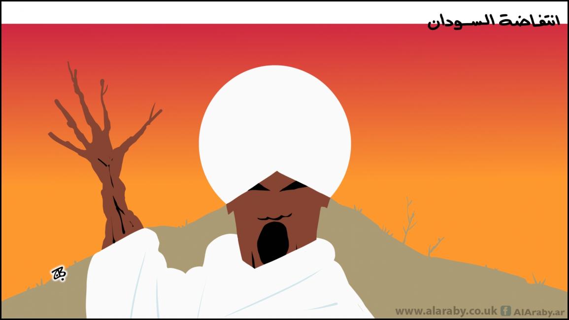 كاريكاتير انتفاضة السودان / حجاج