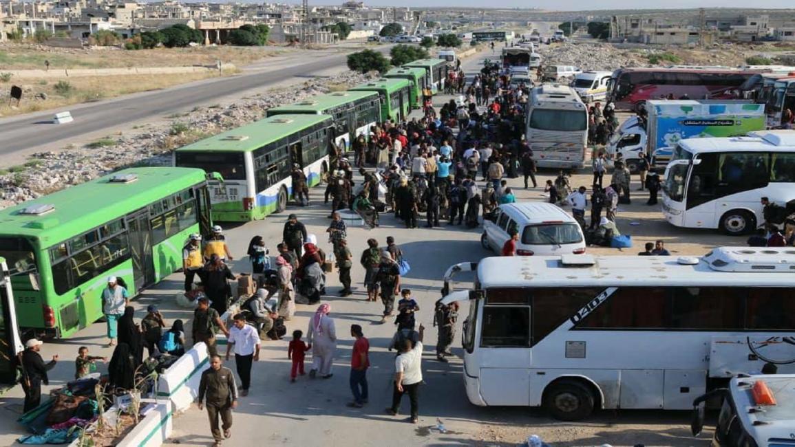 قوافل المهجرين من درعا (فيسبوك)