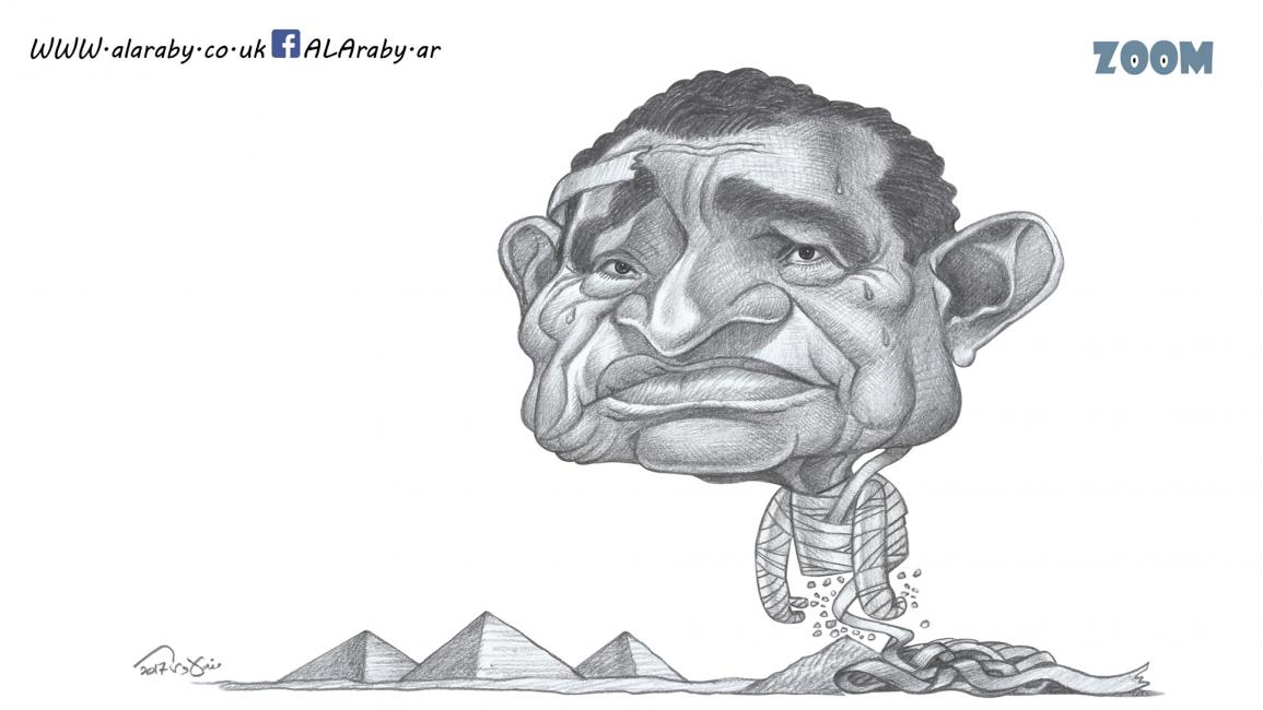 كاريكاتير مبارك / مندلاوي 