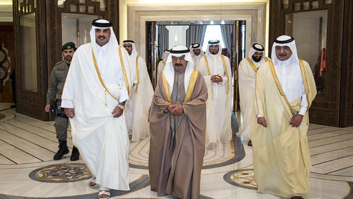 لقاء أمير قطر ورئيس الوزراء البحريني/قنا
