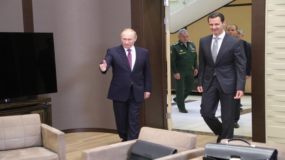 روسيا/سياسة/بوتين والأسد/(ميخاييل كلمتييف/فرانس برس)