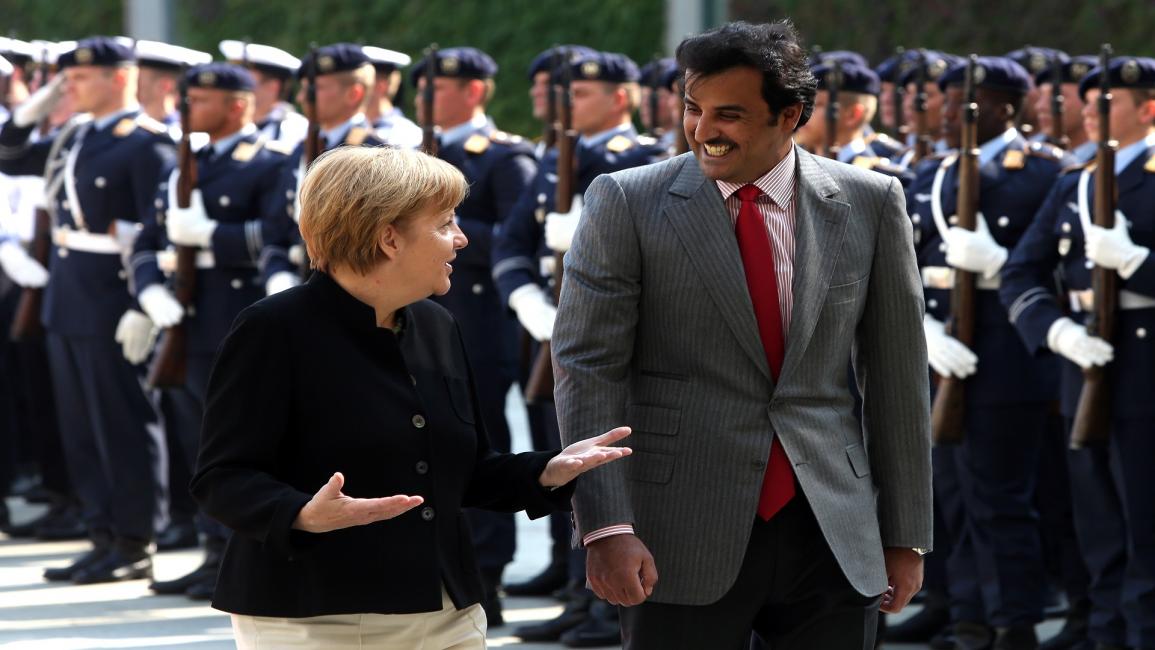 أمير قطر وميركل/ ألمانيا/ سياسة/ 09 - 2014