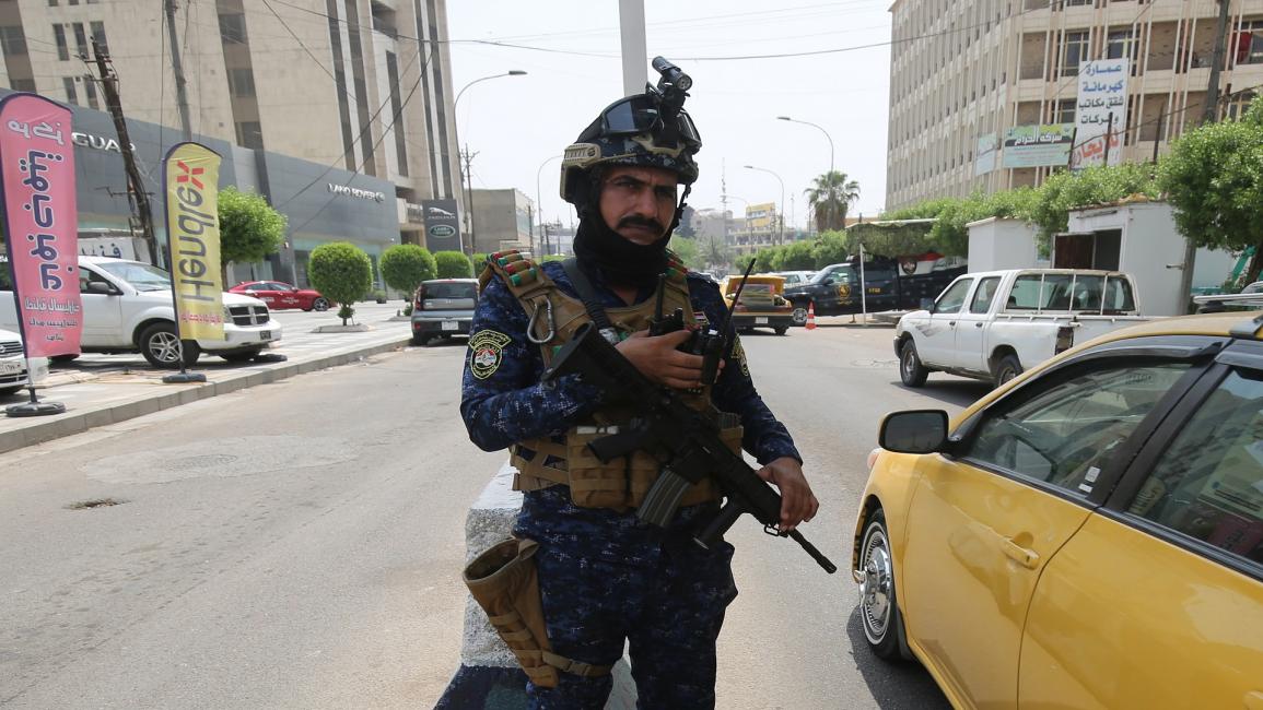 العراق/بغداد/إجراءات أمنية/الشرطة العراقية/أحمد الربيعي/فرانس برس