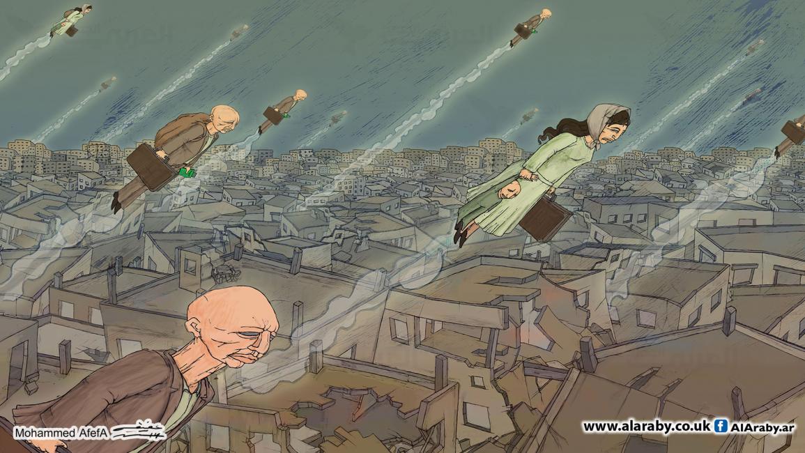 كاريكاتير الهجرة / عفيفة