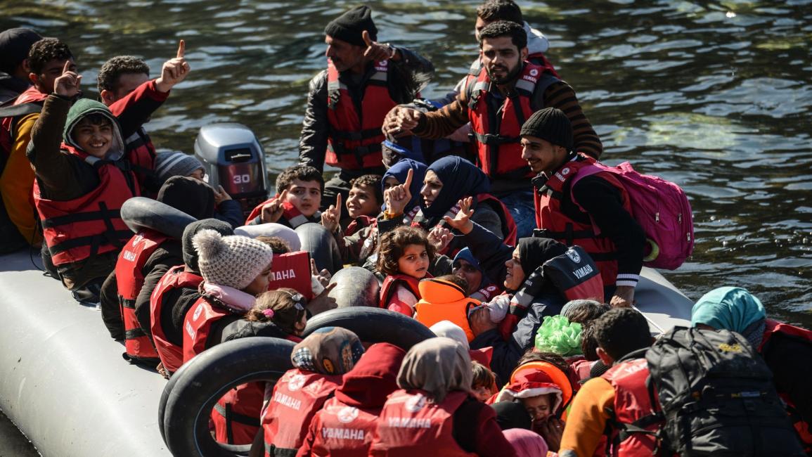 اللاجئون السوريون في البحر