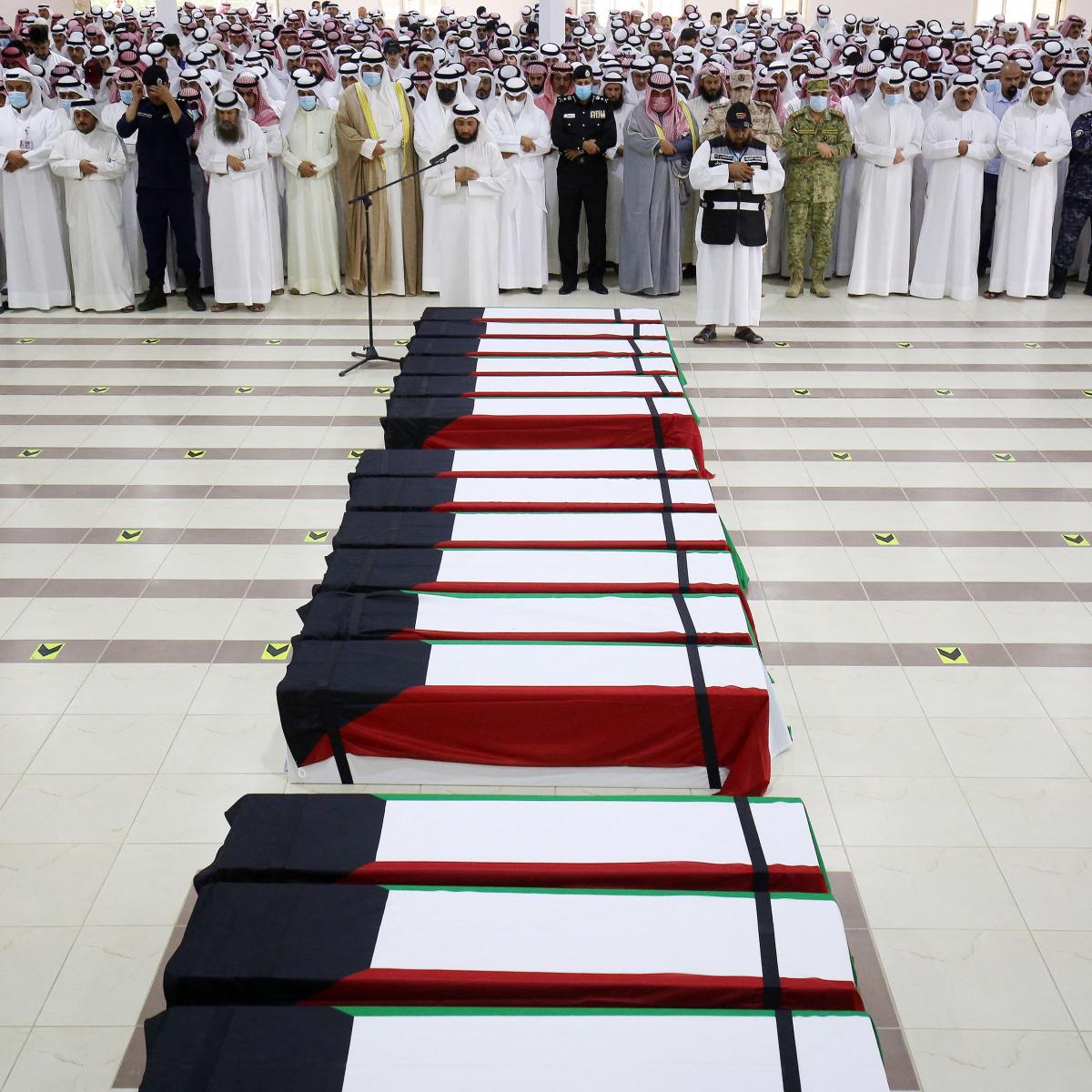 Burial of the remains of Kuwaiti prisoners found in Iraq (Yasser Al-Zayat/AFP)