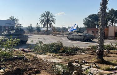 إسرائيل تعلن "السيطرة" على الجانب الفلسطيني من معبر رفح 7 مايو 2024 (الأناضول)