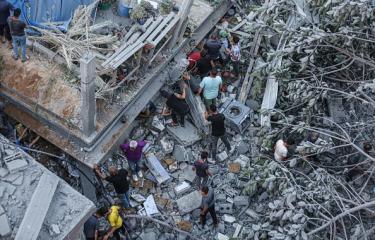 دمار جراء قصف إسرائيلي على غزة، 24 مايو 2024 (Getty)