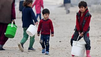 أزمة مياه في مخيمات النازحين السوريين (رامي السيد/ فرانس برس)