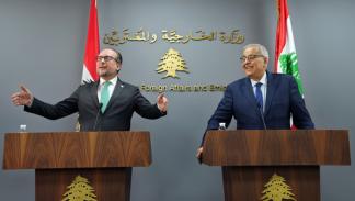 وزير خارجية النمسا ألكسندر شالينبرغ في لبنان (بلال حسين/أسوشييتد برس)