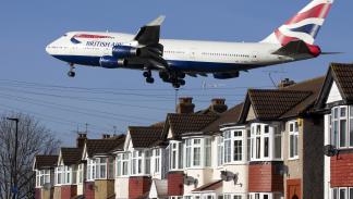 يتحمل سكان لندن العبء الأكبر لملوّثات الطيران (جوستين تاليس/ فرانس برس)