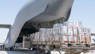 طائرة مساعدات من قطر إلى السودان، في 26 إبريل 2026 (وزارة الخارجية القطرية/إكس)