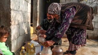 تقلص عدد الأفراد المستفيدين من المساعدات الغذائية في سورية (عارف وتاد/ فرانس برس)