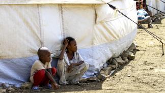 أطفال في السودان وسط الحرب وسوء التغذية - 15 مايو 2024 (فرانس برس)