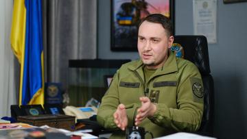 قائد المخابرات العسكرية الأوكرانية كيريلو بودانوف كييف 19 إبريل 2023 (فيتالي نوساتش/Getty)