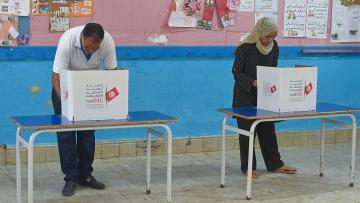 من الانتخابات الرئاسية التونسية، 2019 (فتحي بلعيد/فرانس برس)