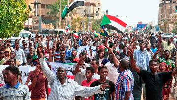 احتجاجات السودان EBRAHIM HAMID/AFP