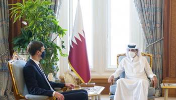 Sheikh Tamim bin Hamad al-Thani and Jared Kushner meet in Doha