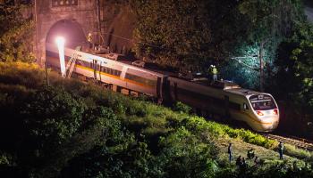 تصادم قطار في تايوان (Getty)