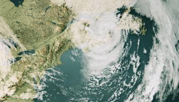 إعصار فيونا فوق نوفا سكوشا، كندا، سبتمبر 2022 (GIBS/GOES/NOAA/Getty)