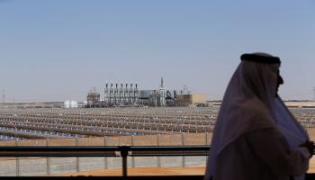أكبر محطة للطاقة الشمسية في أبوظبي/الإمارات (مروان نعماني/فرانس برس)