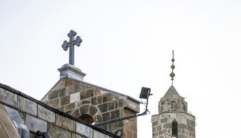 كنائس غزة/كنيسة القديس برفيريوس اليونانية الأرثوذكسية (علي جاد الله/الأناضول)