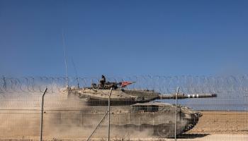 جيش الاحتلال الإسرائيلي على حدود غزة (رونالدو شيميدت/فرانس برس)