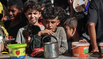 الجوع في غزة (سعيد خطيب/فرانس برس)
