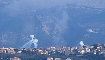 صورة تظهر استخدام إسرائيل الفسفور الأبيض بقصف لبنان، 20 ديسمبر 2023 (Getty)