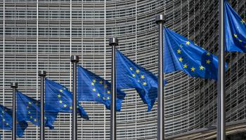 مقر المفوضية الأوروبية في بروكسل، 26 مايو 2023 (Getty)