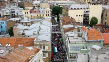 مسيرة تضامن مع فلسطين في سراييفو - القسم الثقافي