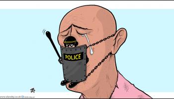 كاريكاتير الدولة البوليسية / حجاج