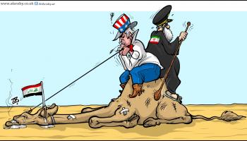 كاريكاتير العراق ايران / حجاج