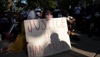 تظاهرة في مينيسوتا تطالب بالعدالة لهونديسا (ستيفن ماتورين/ Getty)
