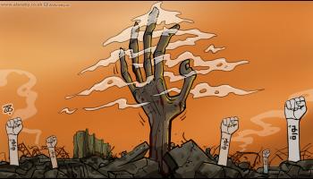 كاريكاتير ثورة بيروت / حجاج