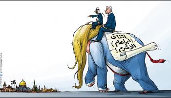 كاريكاتير اتفاق ابراهام / حجاج