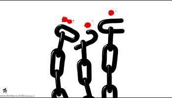 كاريكاتير غزة الحصار / حجاج