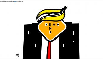 كاريكاتير نهاية ترامب / حجاج