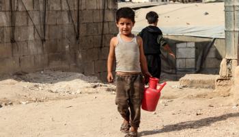 طفل سوري نازح ( احمد الأطرش/ فرانس برس) 