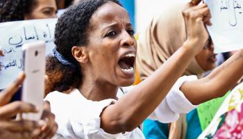 نساء وتظاهرات في السودان 2 (أشرف شاذلي/ فرانس برس)